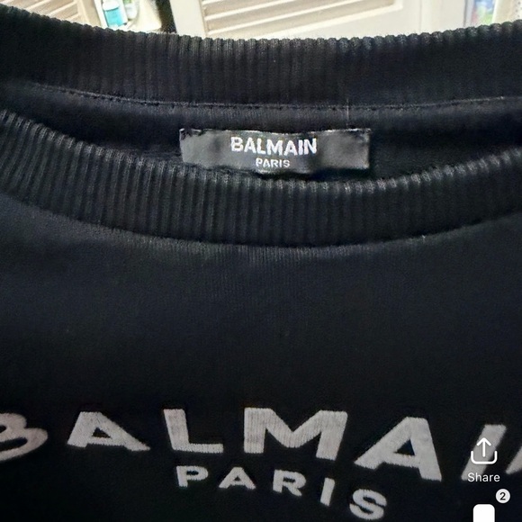 Excellent Authentic Balmain Black Crew neck Sweater XS - Picture 4 of 4